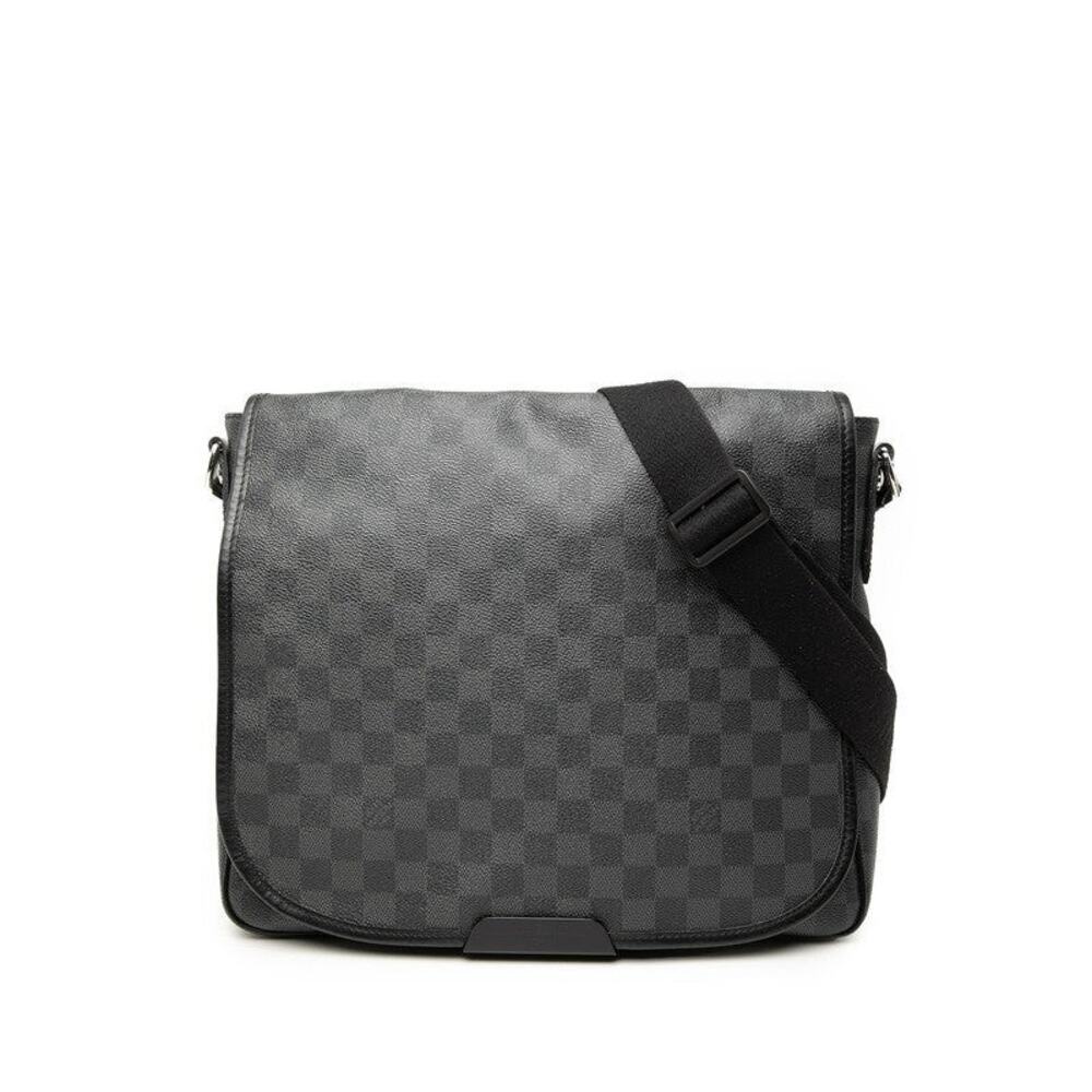 Louis Vuitton Damier Graphite Daniel MM Shoulder Bag Black